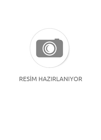 Hasır Kulplu Beyaz Detaylı Dekoratif Saksı